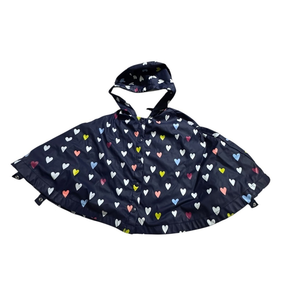 Gymboree Colorful Heart Rain Poncho - Picture 1 of 6
